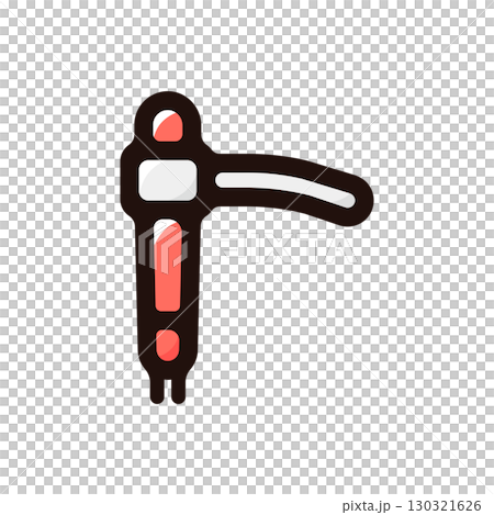 ターンテーブルカートリッジ、針のイラストアイコン(DJ・機材・音楽素材) ターンテーブルカートリッジ、針のイラストアイコン(DJ・機材・音楽素材) 130321626