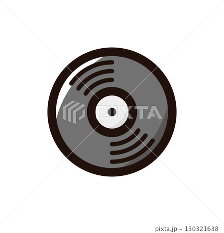 レコード、アナログレコードのイラストアイコン(DJ・機材・音楽素材) レコード、アナログレコードのイラストアイコン(DJ・機材・音楽素材) 130321638
