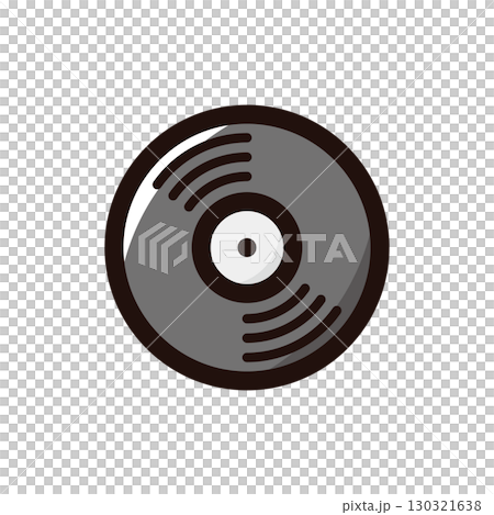 レコード、アナログレコードのイラストアイコン(DJ・機材・音楽素材) レコード、アナログレコードのイラストアイコン(DJ・機材・音楽素材) 130321638