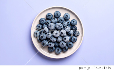 fresh organic blueberries in bowl 130321719