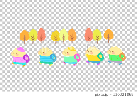 Cute cat going on an autumn field trip Hand-drawn illustration Cute cat going on an autumn field trip Hand-drawn illustration 130321869