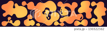 Vibrant funky liquid shape with gradient Vibrant funky liquid shape with gradient 130322382