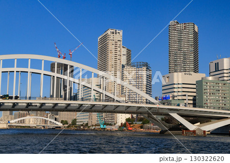 東京都浅草 水上バスからの東京都市景観 東京都浅草 水上バスからの東京都市景観 130322620