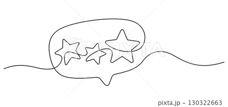 one line drawing of review stars user experience continuous one line drawing of review stars user experience continuous 130322663