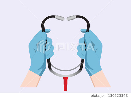 Doctor Hands with Stethoscope is performed for the purposes of examining. 130323348
