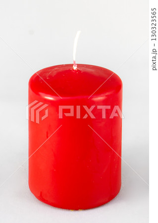 Big color Candle isolated on white background 130323565