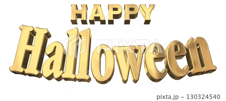 3DCG文字「Happy Halloween」ハッピーハロウィン 130324540