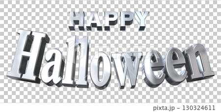 3DCG文字「Happy Halloween」ハッピーハロウィン 3DCG文字「Happy Halloween」ハッピーハロウィン 130324611