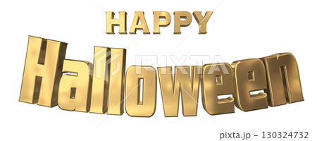 3DCG文字「Happy Halloween」ハッピーハロウィン 3DCG文字「Happy Halloween」ハッピーハロウィン 130324732