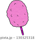 a pink cotton candy on a stick 130325318