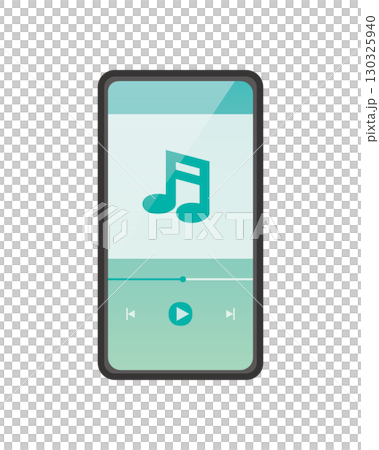 スマホ画面　音楽アプリ 130325940