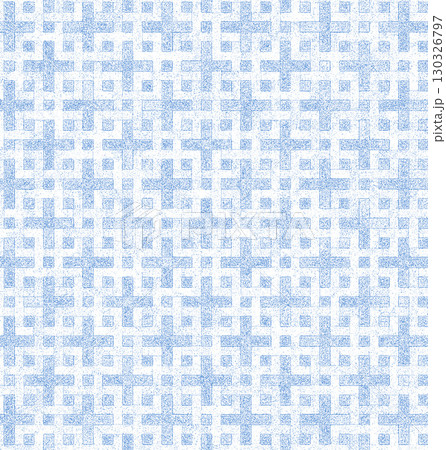 Light blue plus signs creating seamless geometric pattern on white background 130326797