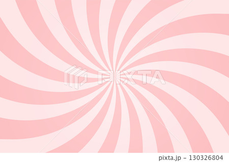 Candy pink spiral background. Strawberry ice cream pattern. Rose pastel pattern with smooth swirling curves. Soft, wavy, spiral design for banners, posters, templates. Abstract vector illustration 130326804