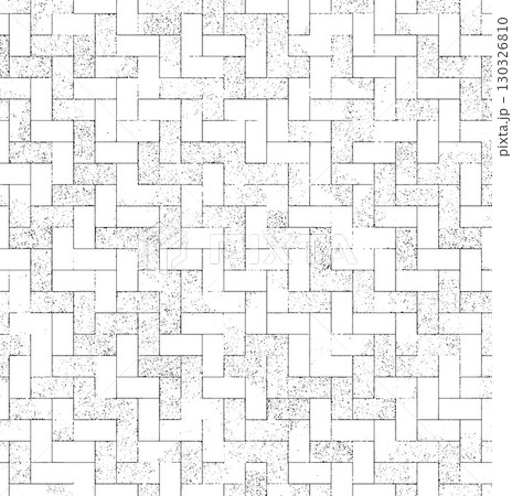 Seamless geometric grainy pattern creating visual texture with interlocking shapes Seamless geometric grainy pattern creating visual texture with interlocking shapes 130326810