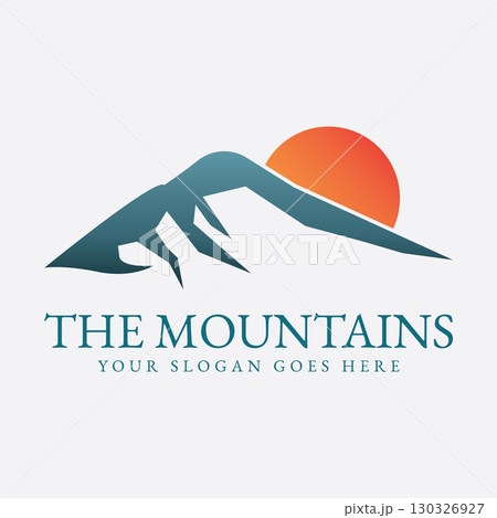 Mountain logo vector illustrations design icon template 130326927