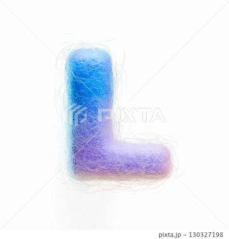 Wool felt font Letter L 3D Wool felt font Letter L 3D 130327198