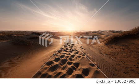 Free space nature background your decor. Blurred beach background green coconut palm trees. Sunny day blue sky and sunlight. Summer time. Beautiful nature sea ocean mountains and landscape, scenery 130327906