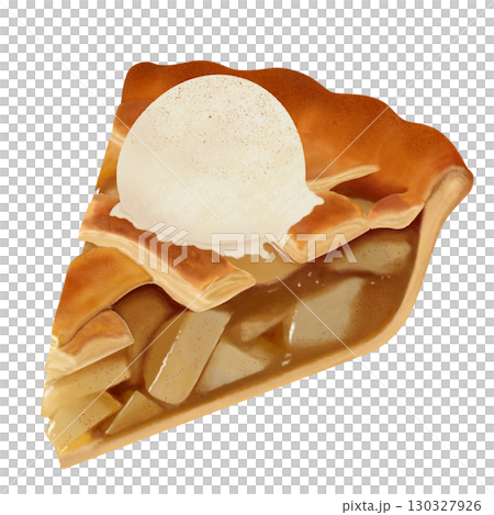 蘋果派和冰淇淋 130327926