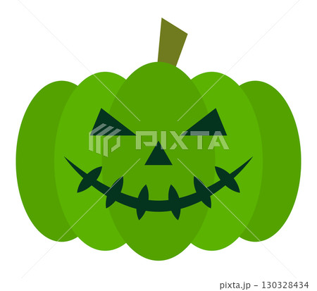 可愛いハロウィンのカボチャのイラスト アイコン イラスト シンプル ベクター素材 130328434