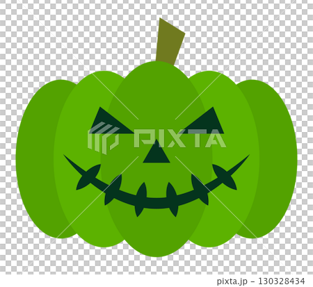 可愛いハロウィンのカボチャのイラスト アイコン イラスト シンプル ベクター素材 130328434