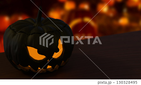 The Black Pumpkin for Halloween orHoliday concept 3d Rendering. The Black Pumpkin for Halloween orHoliday concept 3d Rendering. 130328495