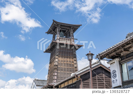 埼玉県川越市 蔵造りの町並みのシンボル 時の鐘 埼玉県川越市 蔵造りの町並みのシンボル 時の鐘 130328727