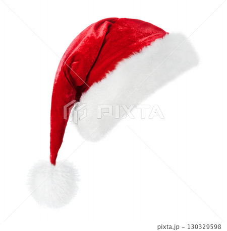 Santa's hat on white background Santa's hat on white background 130329598