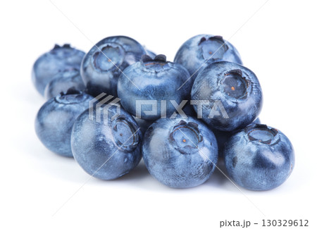 Fresh blueberries on white background Fresh blueberries on white background 130329612
