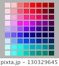 red, blue, purple and green color palette 130329645