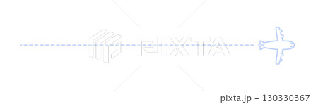 飛行機雲(軌跡)と飛行機のシルエットの装飾イラスト 飛行機雲(軌跡)と飛行機のシルエットの装飾イラスト 130330367