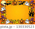 ハロウィンのかぼちゃと黒猫とお化けの装飾 130330523