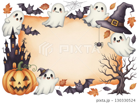 ハロウィン背景フレーム壁紙,ハロウィーン 130330524