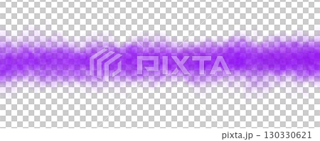 Horizontal purple smoke stripe isolated on transparent background, glowing fog template mockup Horizontal purple smoke stripe isolated on transparent background, glowing fog template mockup 130330621