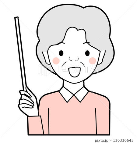 案内するシニア女性 案内するシニア女性 130330643