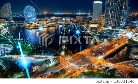 都市交通と通信ネットワークのコンセプト 130331340