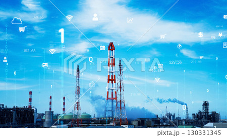 工業プラントとデジタルテクノロジーのコンセプト 工業プラントとデジタルテクノロジーのコンセプト 130331345