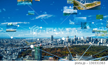 現代社会と環境テクノロジーのコンセプト 130331363