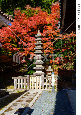 紅葉に包まれた宝積寺 130331454