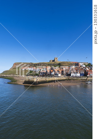 Whitby on North Yorkshire coast on clear sunny day Whitby on North Yorkshire coast on clear sunny day 130331618