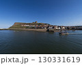 View across Whitby harbour on North Yorkshire coast 130331619