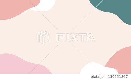 茶色のシェイプのフレーム背景 茶色のシェイプのフレーム背景 130331867