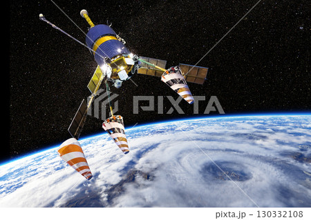 Multipurpose space communications satellite 130332108