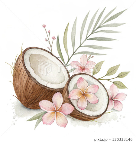 Element India Minimal Clipart Watercolor 130333146