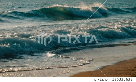 Ocean Wave, Fluid Motion, Coastal Energy, Hypnotic Rhythm. Great for relaxation, abstract art, nature themes Ocean Wave, Fluid Motion, Coastal Energy, Hypnotic Rhythm. Great for relaxation, abstract art, nature themes 130333633
