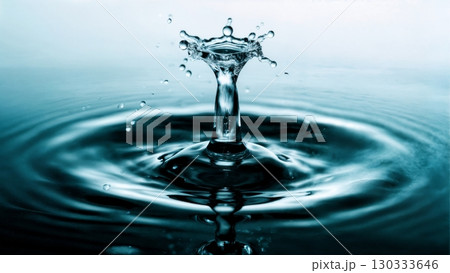 Water Splash Crown, Dynamic Motion, Fluidity, Frozen Moment. Great for beverage advertising, abstract action, high-speed photography Water Splash Crown, Dynamic Motion, Fluidity, Frozen Moment. Great for beverage advertising, abstract action, high-speed photography 130333646