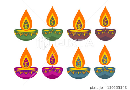 Diwali diya - oil lamp. Diwali diya - oil lamp. 130335348