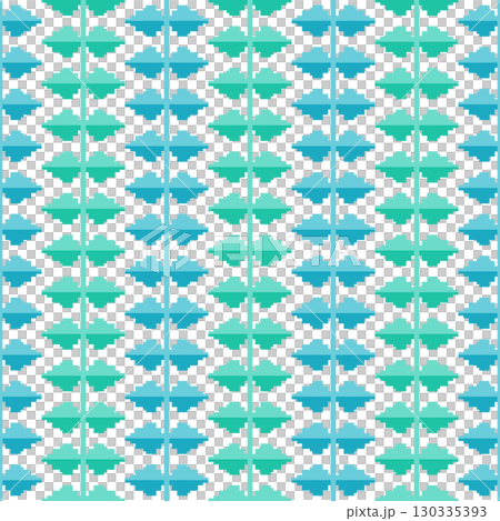 水色の葉っぱのドット絵 130335393