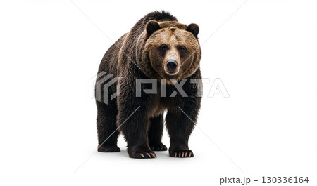 brown bear in a studio background 130336164