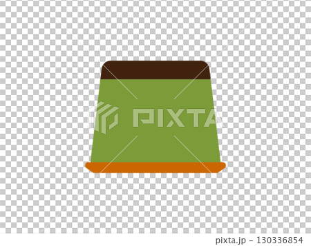 抹茶プリンのアイコンのイラスト 抹茶プリンのアイコンのイラスト 130336854