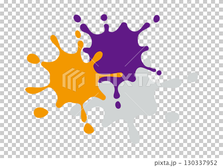 Halloween color splash ink decoration Halloween color splash ink decoration 130337952